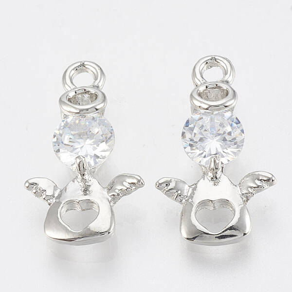 Alloy Cubic Zirconia Pendants