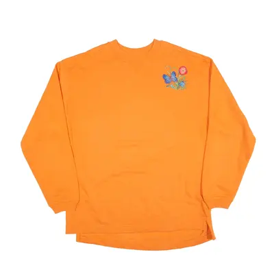 SWITCHER Butterfly Sweatshirt Orange Womens L