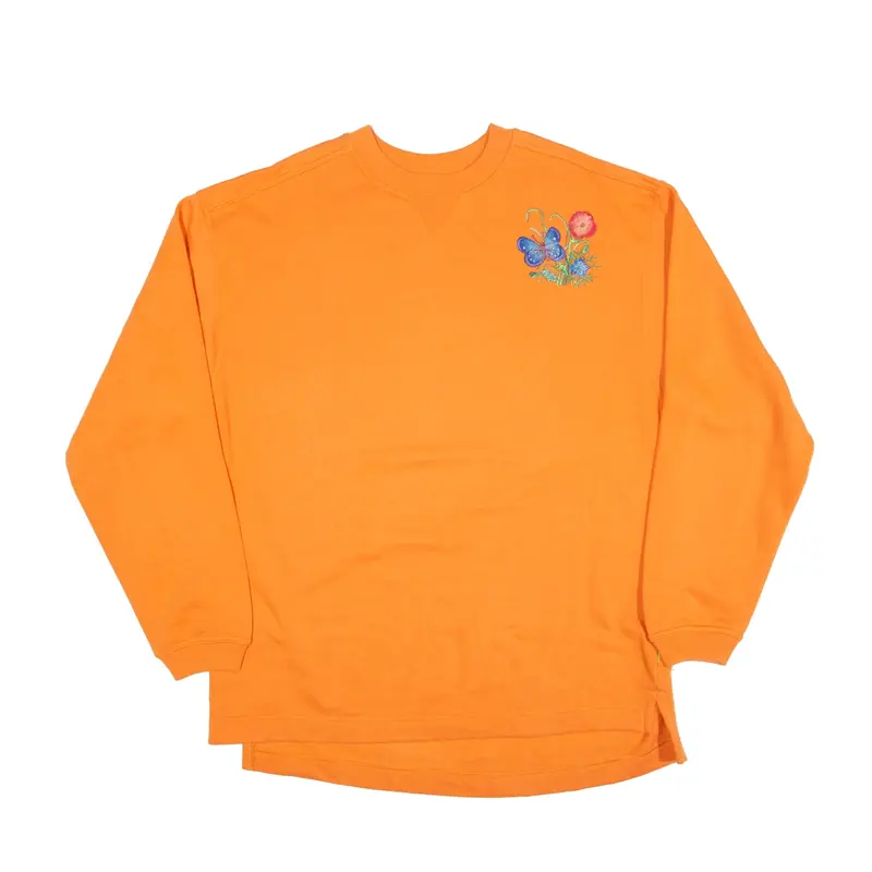 SWITCHER Butterfly Sweatshirt Orange Womens L
