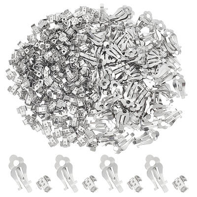 200 Sets 316 Surgical Stainless Steel Clip-on Earring Findings