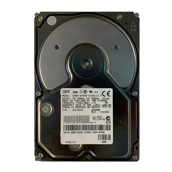 E182115 IBM Travelstar 4GT 4.09GB 4000RPM IDE Ultra ATA/33 (ATA-4) 512KB Cache 2.5-Inch Hard Drive