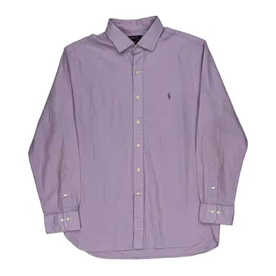 Ralph Lauren Slim Fit Shirt - XL Purple Cotton