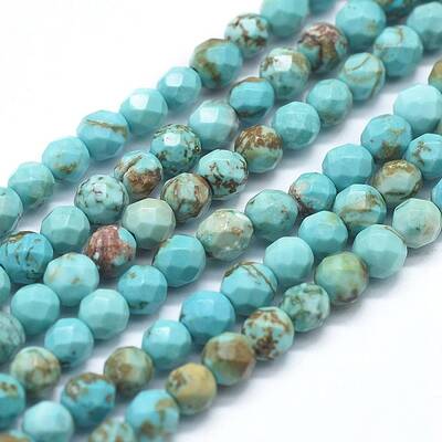 Natural Howlite Beads Strands