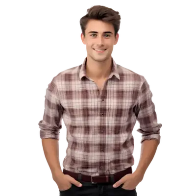 Men wear long-sleeve casual shirt