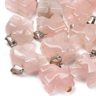 Natural Rose Quartz Pendants