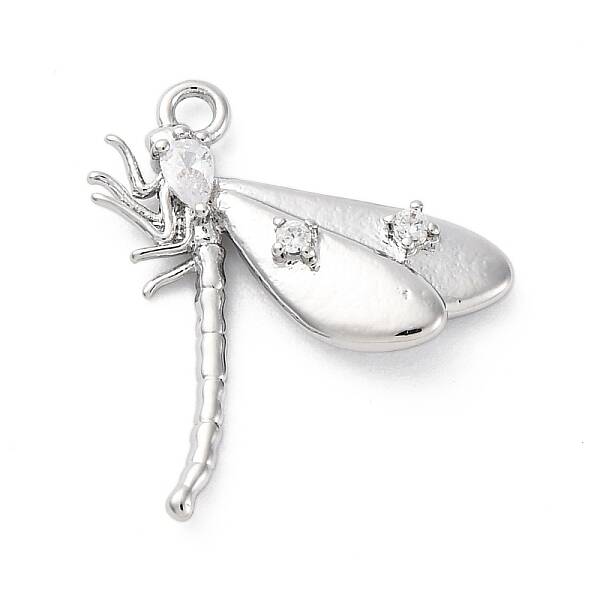 Brass Pave Cubic Zirconia Pendants