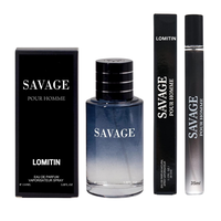 Savage Pour Homme Cologne for Men 3.4 Fl Oz / 100ml with 35ml Travel Natural Spray Masculine Scent Best Gift for Father's Day...