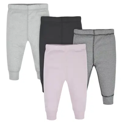 Baby Girls' 4-Pack Active Pants