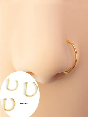 Punk Style Nose Ring, Non-piercing Nose Ring, Fashionable Body Jewelry, Elegant All-match Fashion Accessories, Exquisite Jewe...