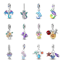 MULA Animals and Plants Collection 2 - 925 Silver and Zircon Natural Jewelry, Women's Pendant and Girls Bracelet and Necklace...