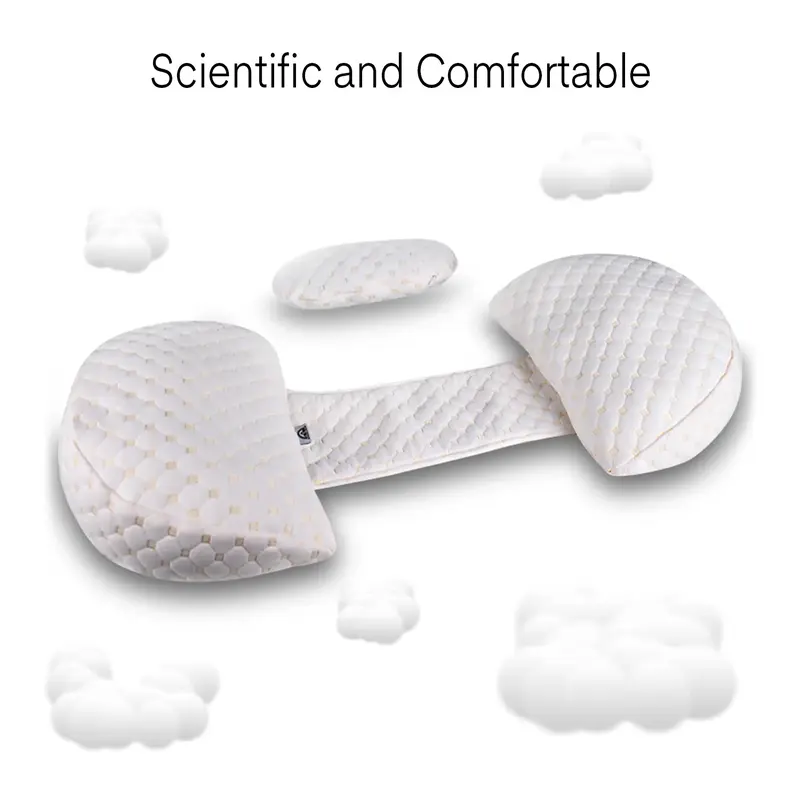 ANGELYCIA- Pregnancy Pillow with Long Adjustable Velcro | Maternity Wedge Pillow for Side Sleeping | Support for Back, Legs, ...