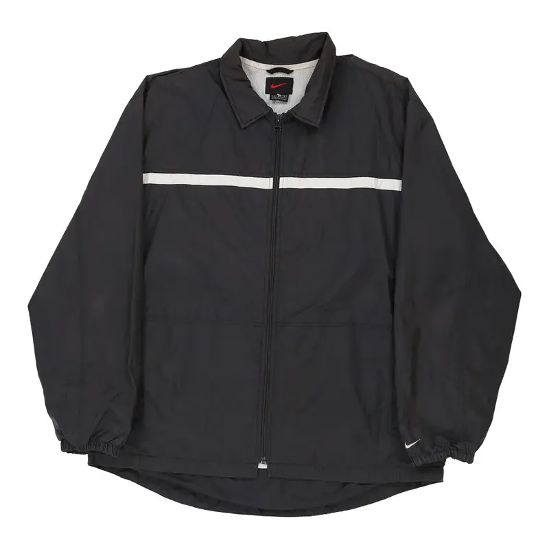 Nike Jacket - Large Grey Nylon Blend