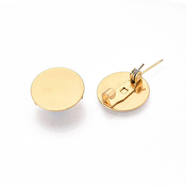 PVD Vacuum Plating 304 Stainless Steel Brooch Cabochon Settings