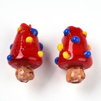 Handmade Lampwork Bumpy Beads