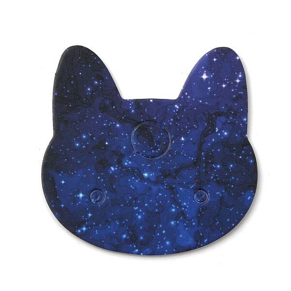 100Pcs Cat Head Shape Paper Jewelry Earring Display Cards