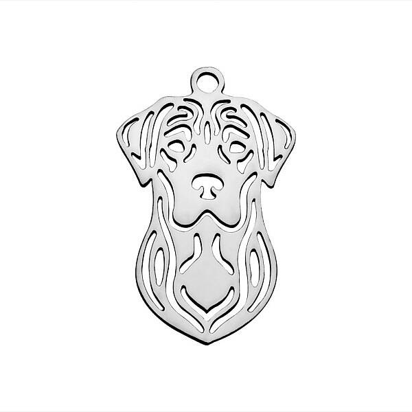 Tarnish Resistant 201 Stainless Steel Puppy Pendants