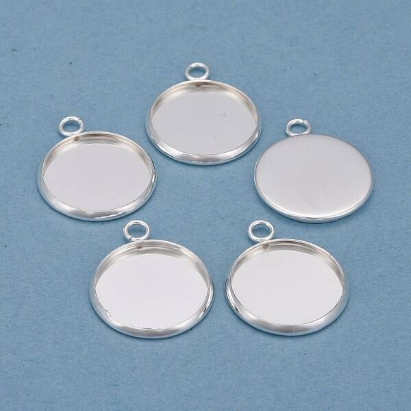 304 Stainless Steel Pendant Cabochon Settings