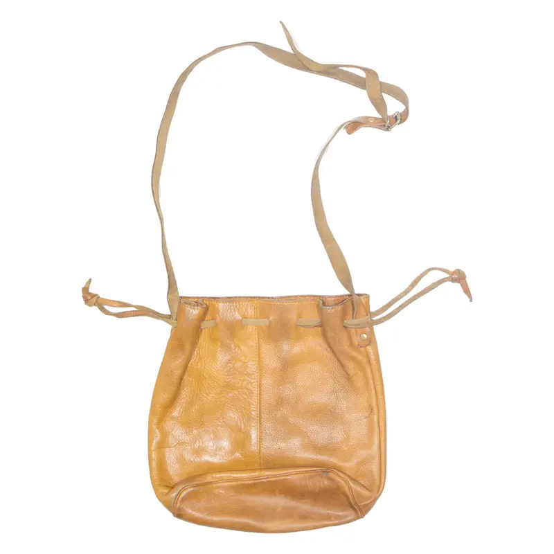 Womens Shoulder Bag Brown Leather 90s