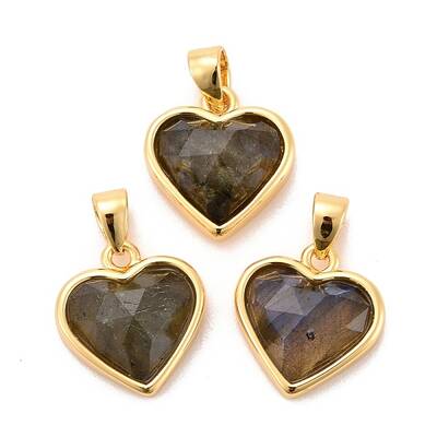 Natural Labradorite Charms