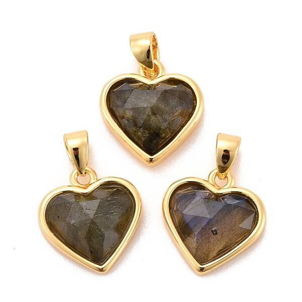 Natural Labradorite Charms