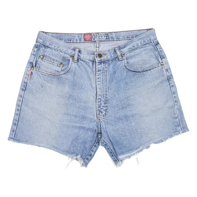 OBOUCH Womens Denim Shorts Blue Relaxed L W33