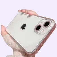 Transparent Glitter Bling Phone Case Protection - Clear Shockproof Cover for iPhone 11 12 13 14 15 16 Pro Max/Plus Cellphone ...