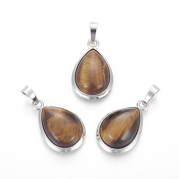 Natural Tiger Eye Pendants