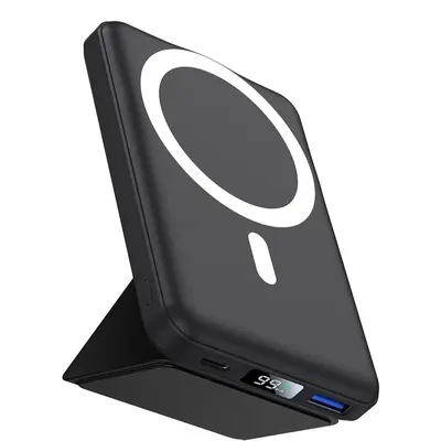 10000mAh Magnetic Wireless Power Bank with Phone Holder, 22.5W PD Fast Charging Portable Charger, Power Bank for for iPhone 1...