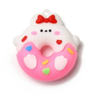 Donut PVC Plastic Cartoon Pendants