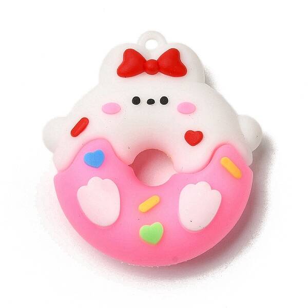 Donut PVC Plastic Cartoon Pendants