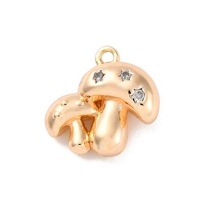 Brass Micro Pave Cubic Zirconia Pendants