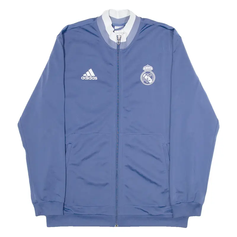 ADIDAS FC Football Mens Track Jacket Blue L