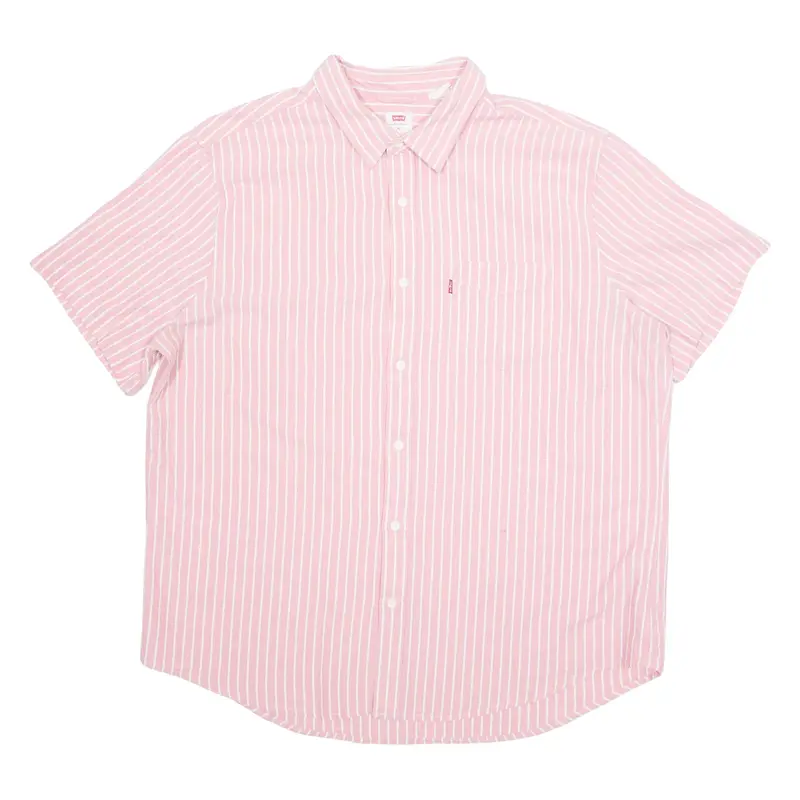 LEVI'S Mens Shirt Pink Pinstripe XL