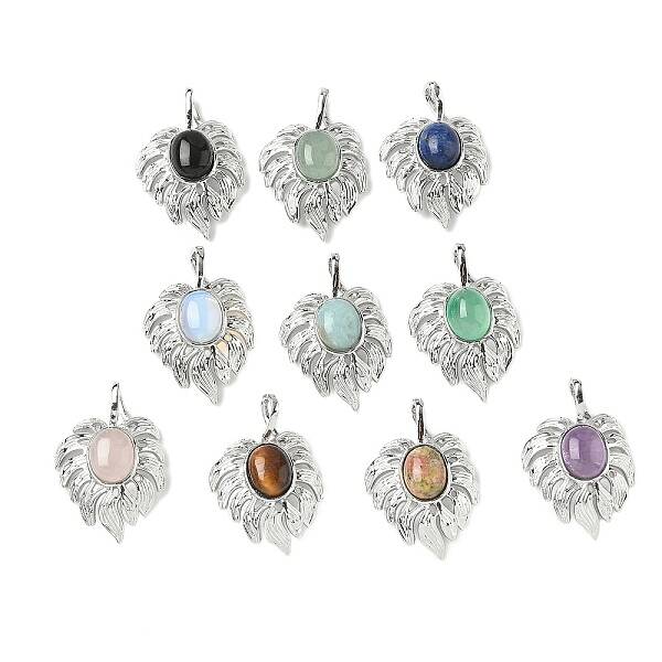 Natural & Synthetic Mixed Gemstone Pendants