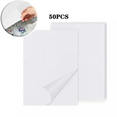 Diamond Art Colorful Painting Dustproof Film (50pcs), Waterproof Anti-Stick Function Dustproof Paper, DIY Diamond Art Decorat...