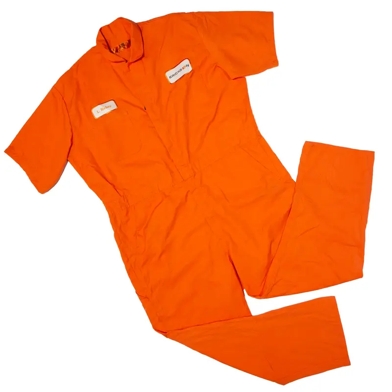 RED KAP Workwear Utility Boiler Suit Orange Straight Mens 3XL W50 L29