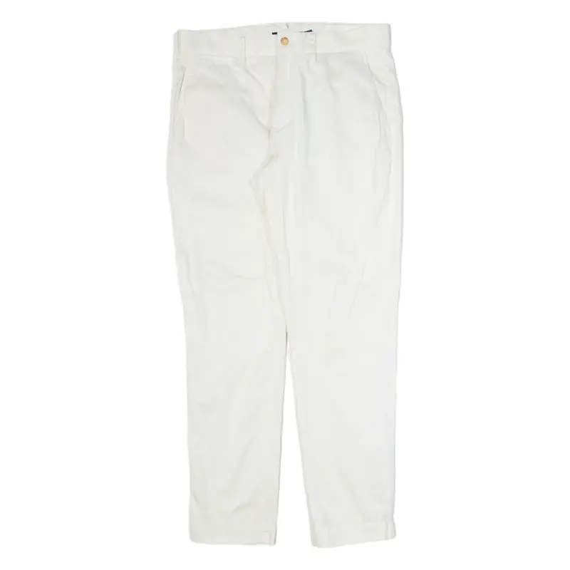 POLO RALPH LAUREN Chino Womens Trousers White Slim Tapered W30 L29