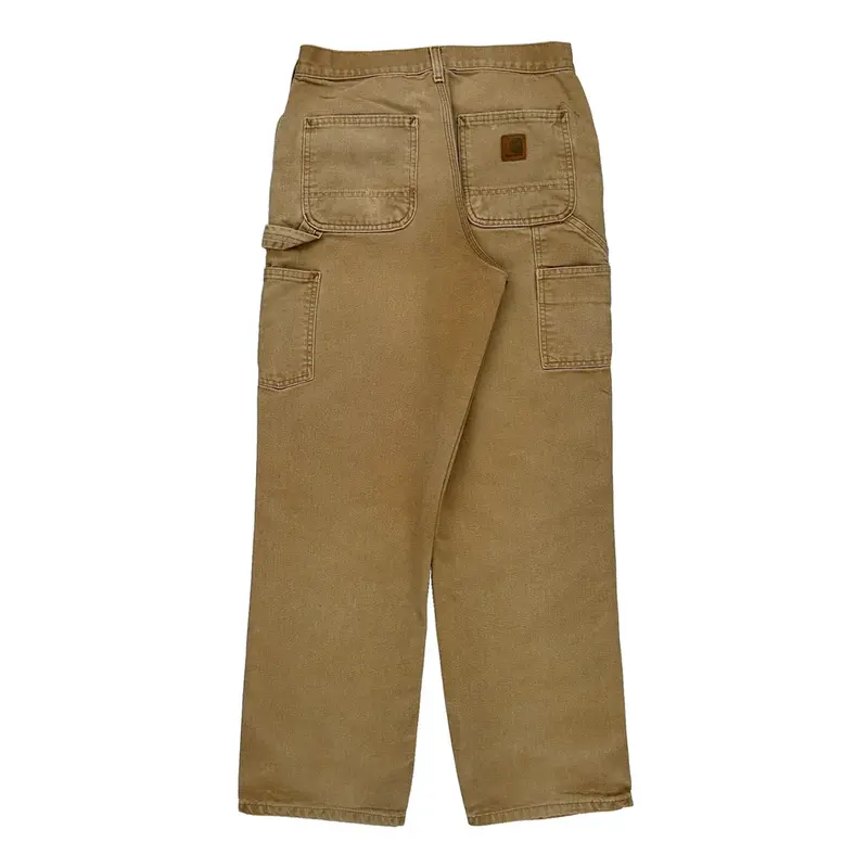 Carhartt Cargo Carpenter Trousers - 29? Waist Beige Cotton