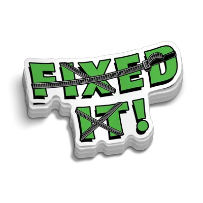 Fixed It - Hard Hat Decal