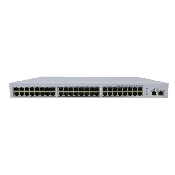 3Com 3C16476-US | 2250 Plus 48 x RJ-45 Ports 10/100Base-TX + 2 x SFP Ports + 2 x Dual Personality SFP Ports Layer 2 Managed R...