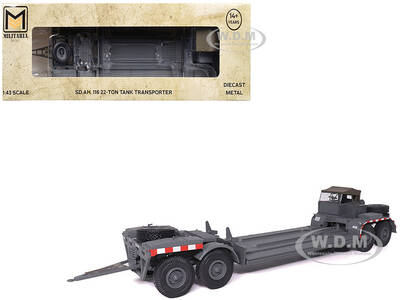 SD.AH. 116 22-Ton Tank Transporter Gray German Army 1/43 Diecast Model by Militaria Die Cast