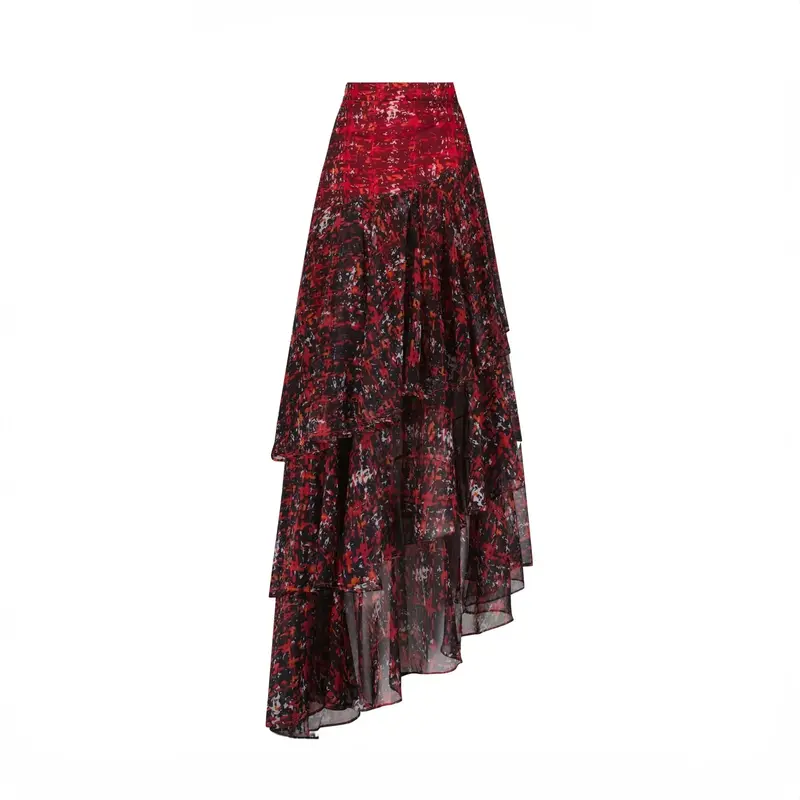 Long Skirt | Size: M | Color: Red