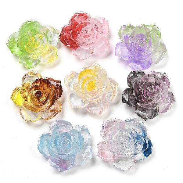 Luminous Transparent Epoxy Resin Decoden Cabochons