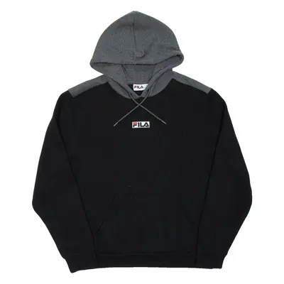 FILA Mens Black Hoodie 2XL