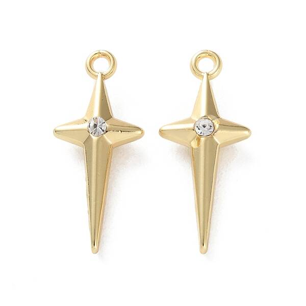 Rack Plating Alloy Rhinestoneand Pendants