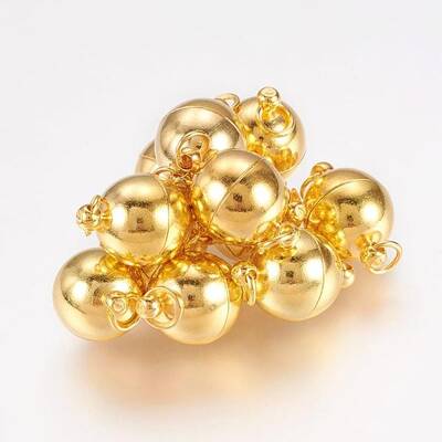 Brass Magnetic Clasps with Loops