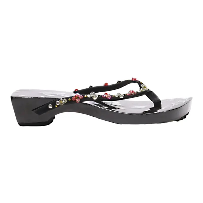 Flip Flop Sandals Black Synthetic Womens UK 4