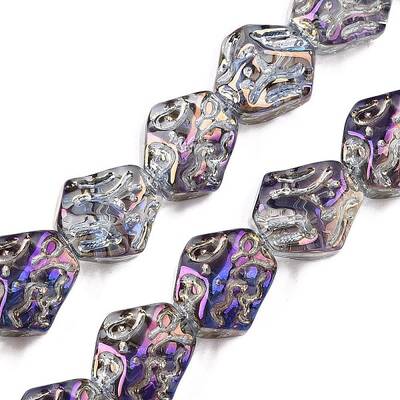 Electroplate Glass Beads Strands