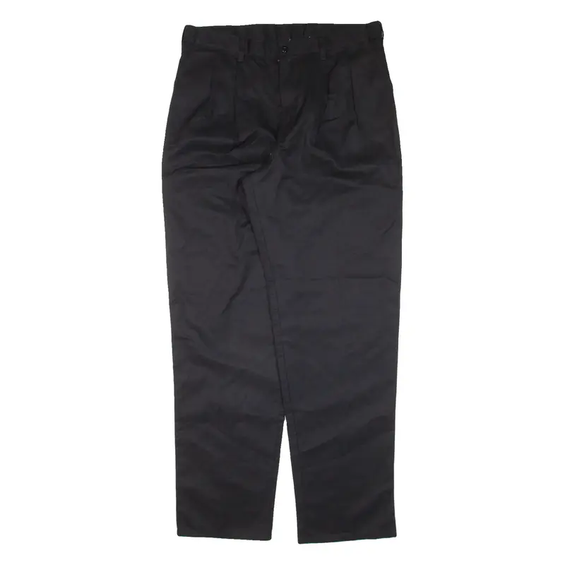 DICKIES Workwear Mens Trousers Black Relaxed Tapered W35 L33