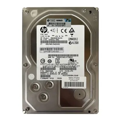 677243-001 HP 3TB 6Gb/s SAS 7200 3.5-Inch Hard Drive